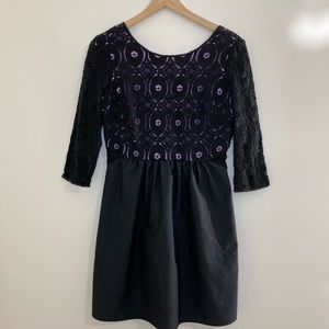 I Heart Robson Black Crochet Dress Size 8